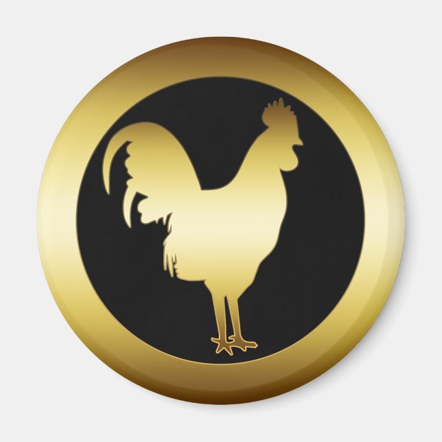 GOLDEN ROOSTER MAGNET (Front)