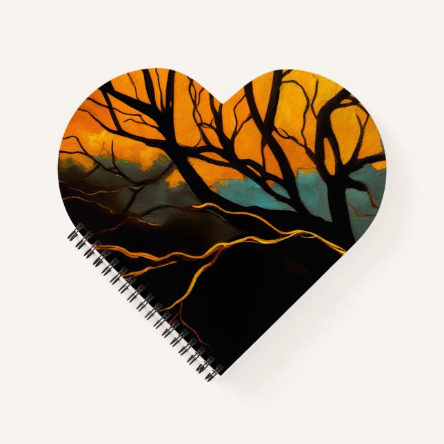 Golden Roots and Twilight Tree Notebook (Front)