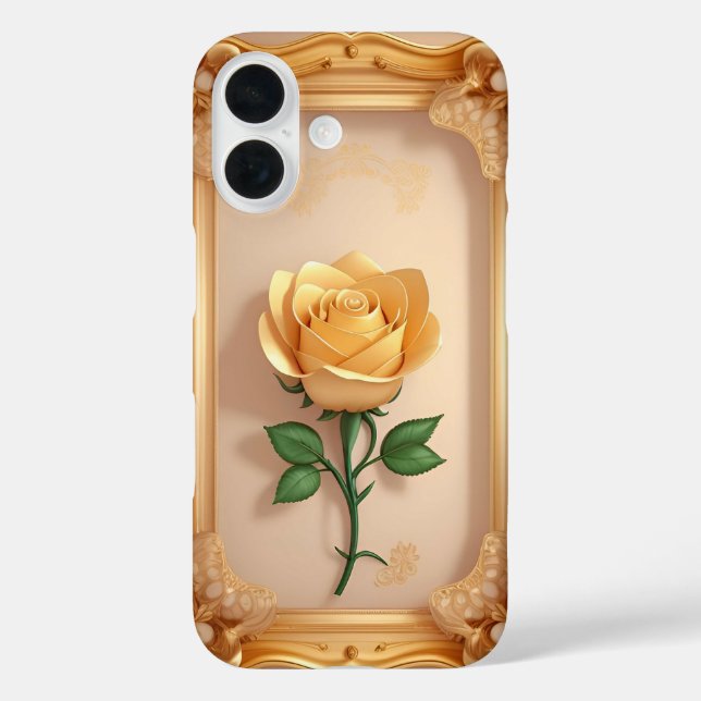 Golden Rose Artwork Case-Mate iPhone Case (Back)