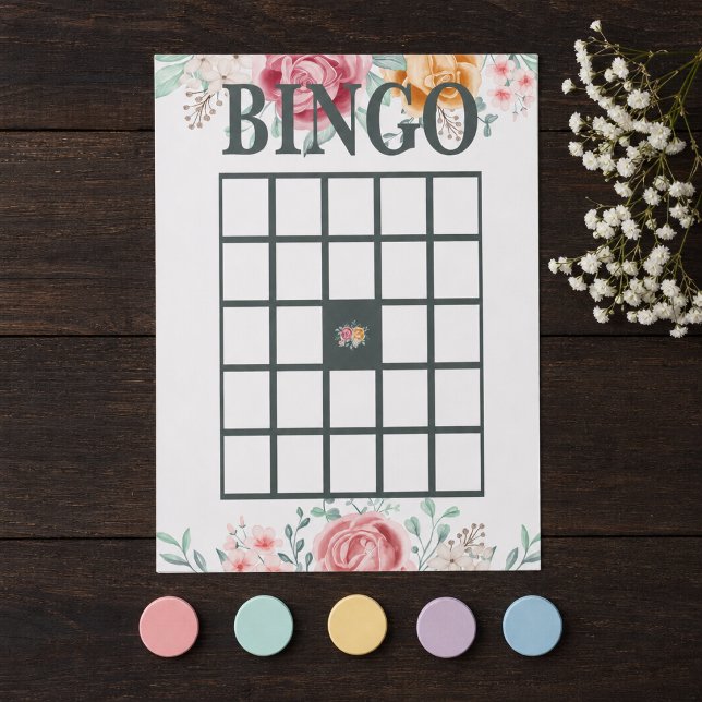 Golden Rose Baby Shower Bingo Notepad (Creator Uploaded)