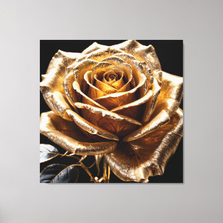 Golden Rose Canvas Print