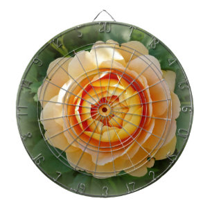 Golden rose dartboard