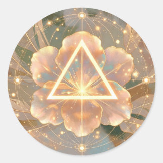 Golden Rose Delta 7 | Sacred Geometry Sticker