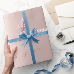 Golden rose elegance, Christmas party Wrapping Pap Paper