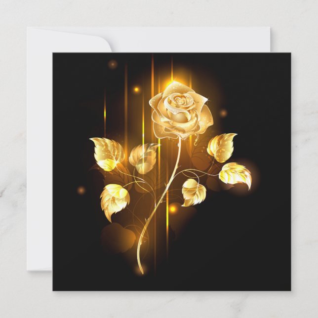 Golden rose ( gold rose ) announcement (Front)