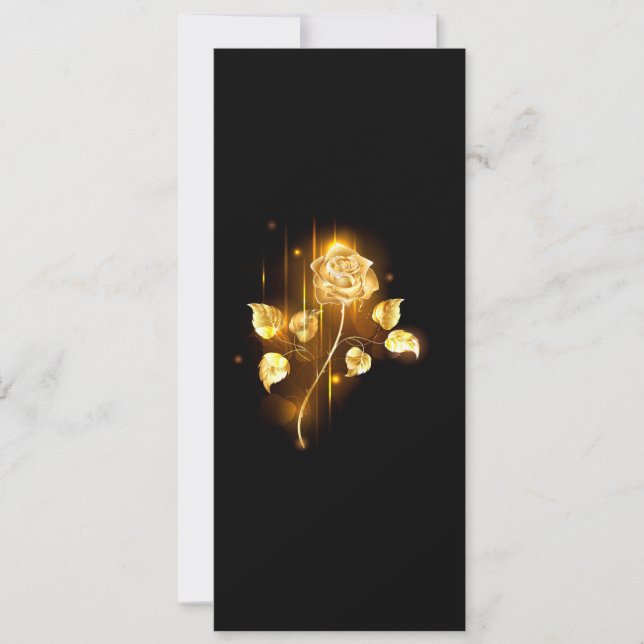 Golden rose ( gold rose ) card (Front)