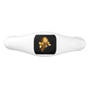 Golden rose ( gold rose ) ceramic drawer pull
