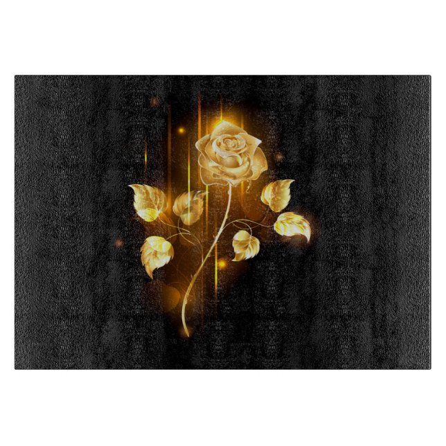 Golden rose ( gold rose ) cutting board (Front)
