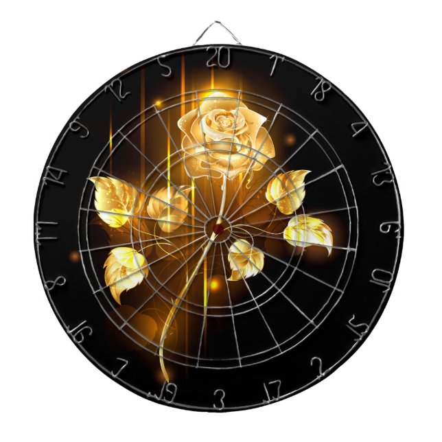 Golden rose ( gold rose ) dartboard (Front)