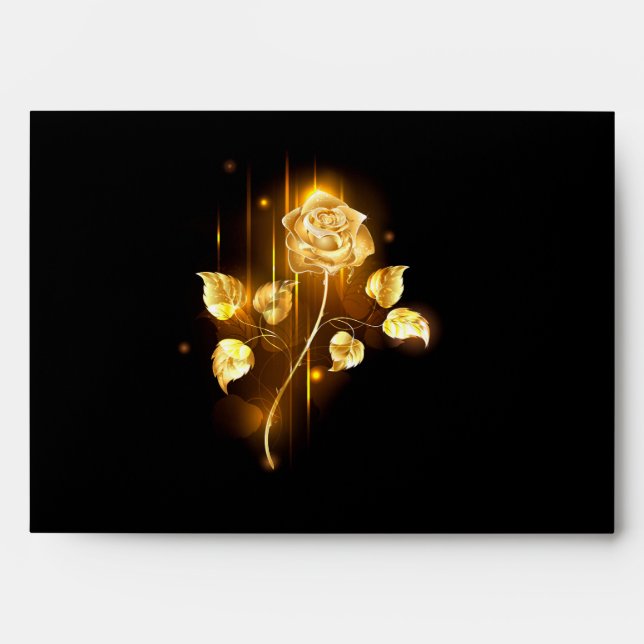 Golden rose ( gold rose ) envelope (Front)