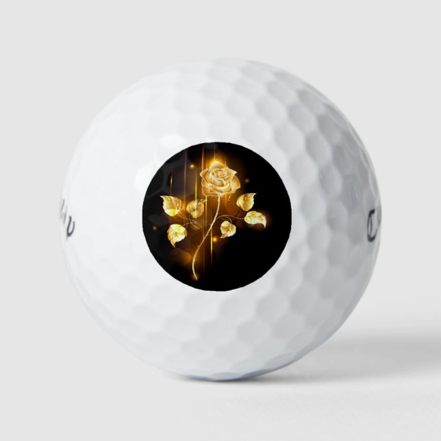 Golden rose ( gold rose ) golf balls (Front)