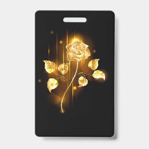 Golden rose ( gold rose ) ID badge