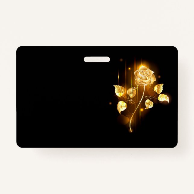 Golden rose ( gold rose ) ID badge (Front)
