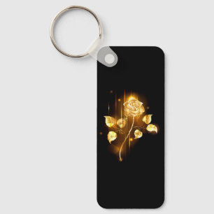 Golden rose ( gold rose ) key ring