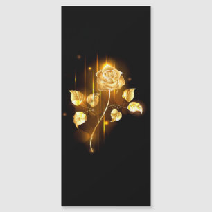 Golden rose ( gold rose ) magnetic invitation