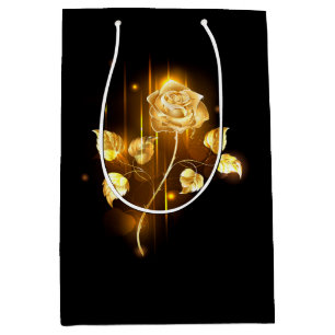 Golden rose ( gold rose ) medium gift bag