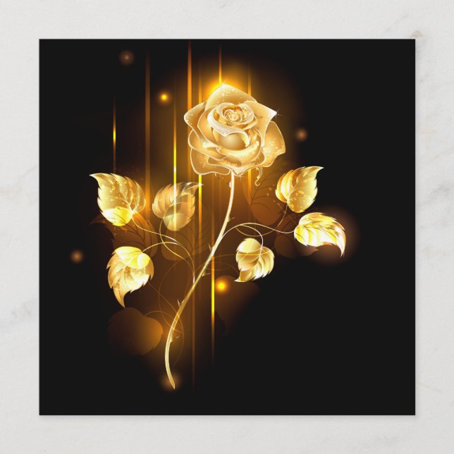 Golden rose ( gold rose ) menu (Front)