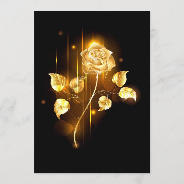 Golden rose ( gold rose ) menu (Front)