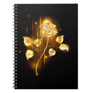Golden rose ( gold rose ) notebook