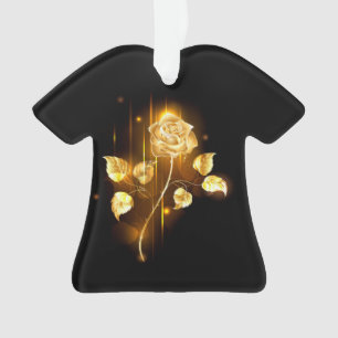 Golden rose ( gold rose ) ornament