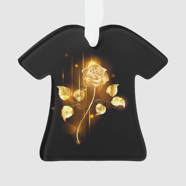 Golden rose ( gold rose ) ornament (Front)