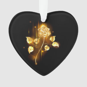 Golden rose ( gold rose ) ornament