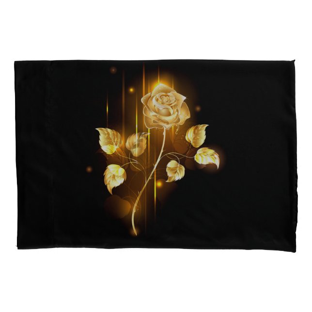 Golden rose ( gold rose ) pillowcase (Front-Left)