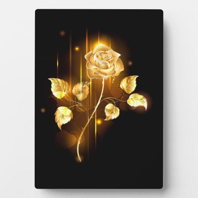 Golden rose ( gold rose ) plaque (Front)
