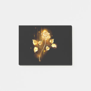 Golden rose ( gold rose ) post-it notes