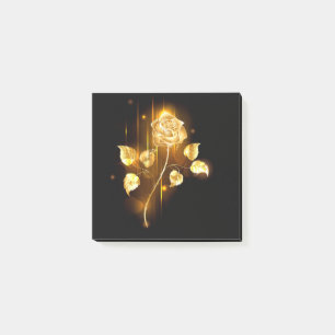 Golden rose ( gold rose ) post-it notes