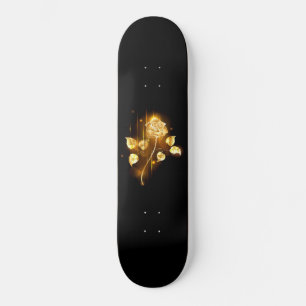 Golden rose ( gold rose ) skateboard