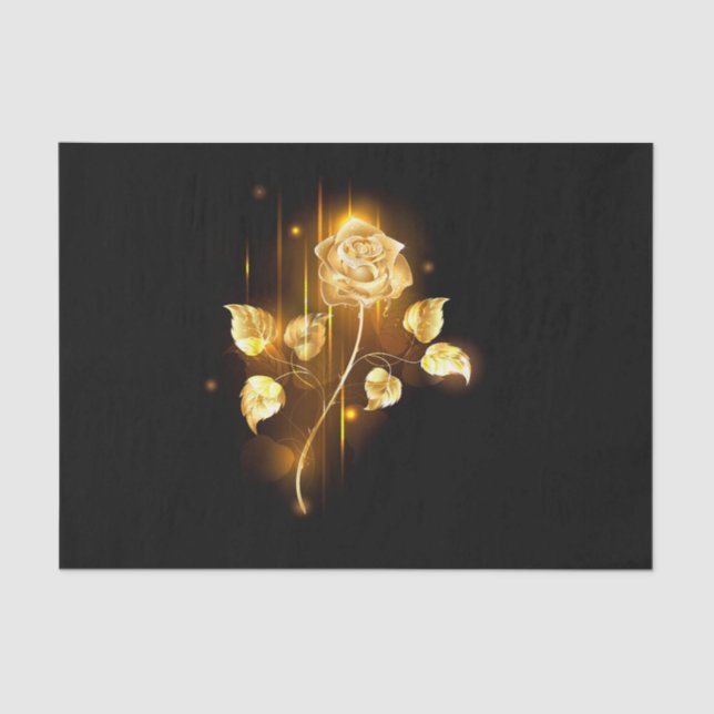 Golden rose ( gold rose ) tissue paper (Front)