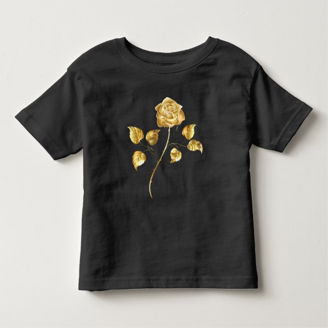 Golden rose ( gold rose ) toddler T-Shirt (Front)