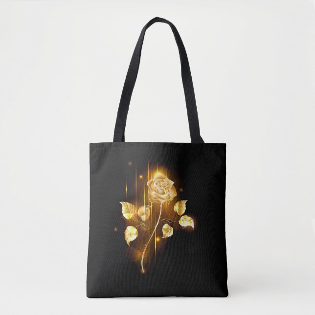 Golden rose ( gold rose ) tote bag (Front)