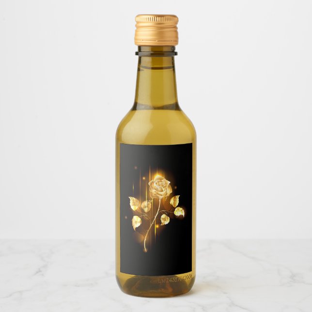Golden rose ( gold rose ) wine label (Front)