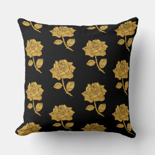 Golden Rose TP Black Cushion