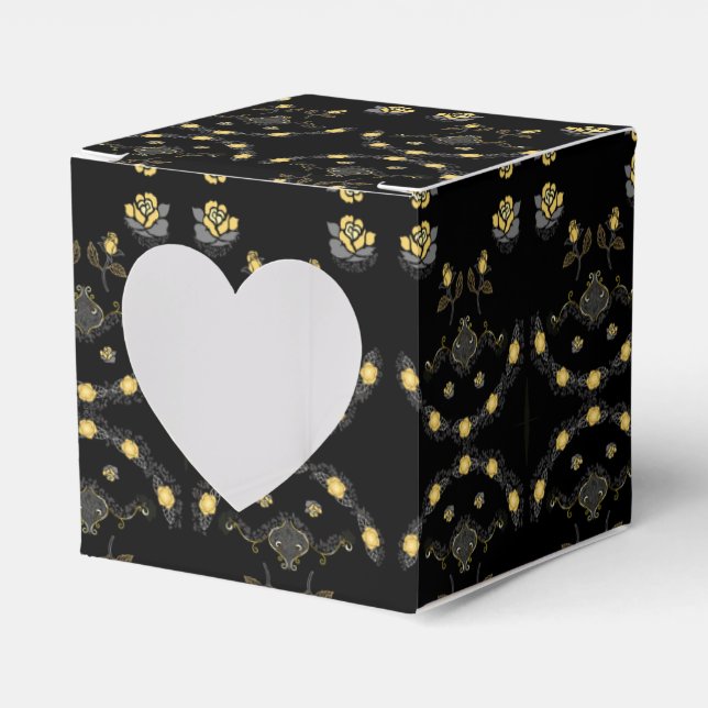 Golden Roses Favour Box (Front Side)
