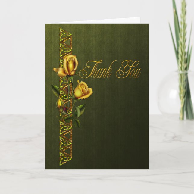 Golden Roses Wedding Suite Thank You (Front)