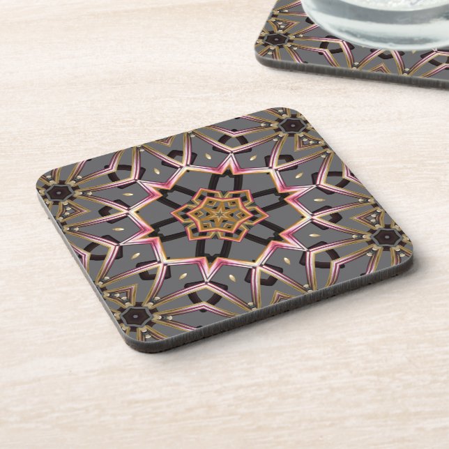 Golden Rosette Coaster (Left Side)