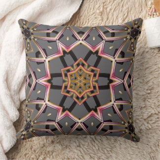 Golden Rosette Cushion