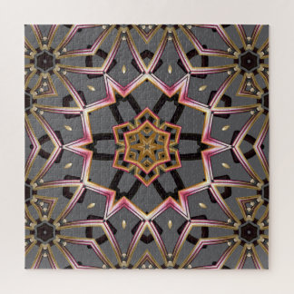 Golden Rosette Jigsaw Puzzle