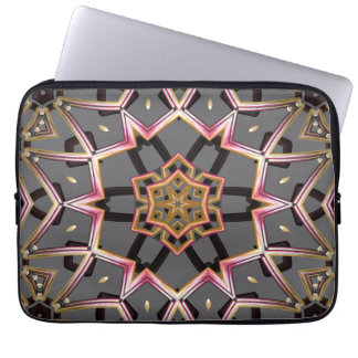 Golden Rosette Laptop Sleeve