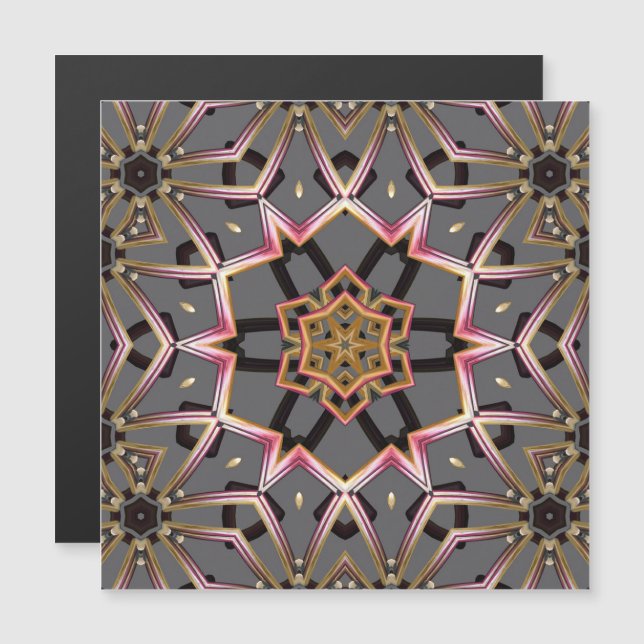Golden Rosette Magnet (Front/Back)