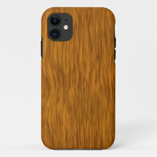 Golden Rough Wood Texture Background iPhone 11 Case