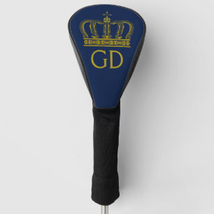 Golden Royal Crown I + your backgr. & ideas Golf Head Cover