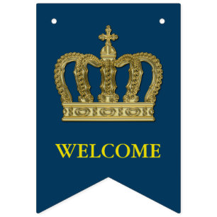 Golden Royal Crown II + your backgr. & ideas Bunting