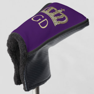 Golden Royal Crown III + your backgr. & ideas Golf Head Cover