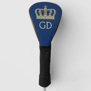 Golden Royal Crown III + your backgr. & ideas Golf Head Cover