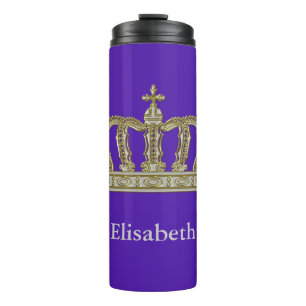 Golden Royal Crown III + your backgr. & ideas Thermal Tumbler