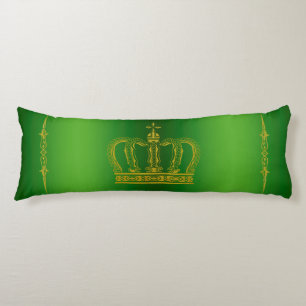 Golden Royal Crown + your backgr. & ideas Body Cushion